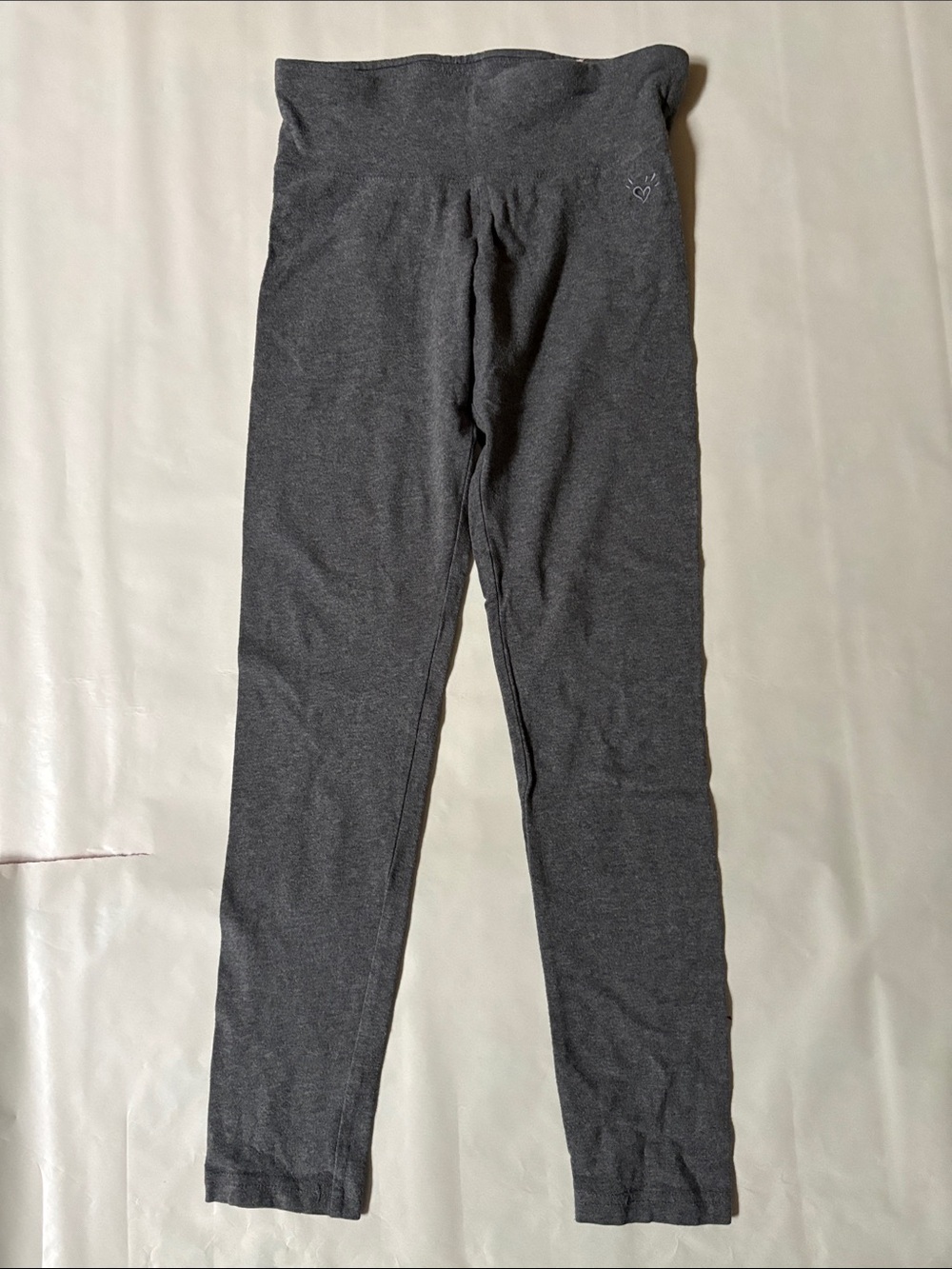 Justice Girls Dark Gray Stretch Leggings
